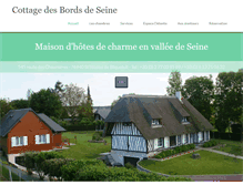 Tablet Screenshot of cottagedesbordsdeseine.com